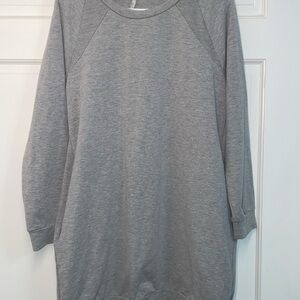 Gray Women's Sweatshirt tunic small with pockets